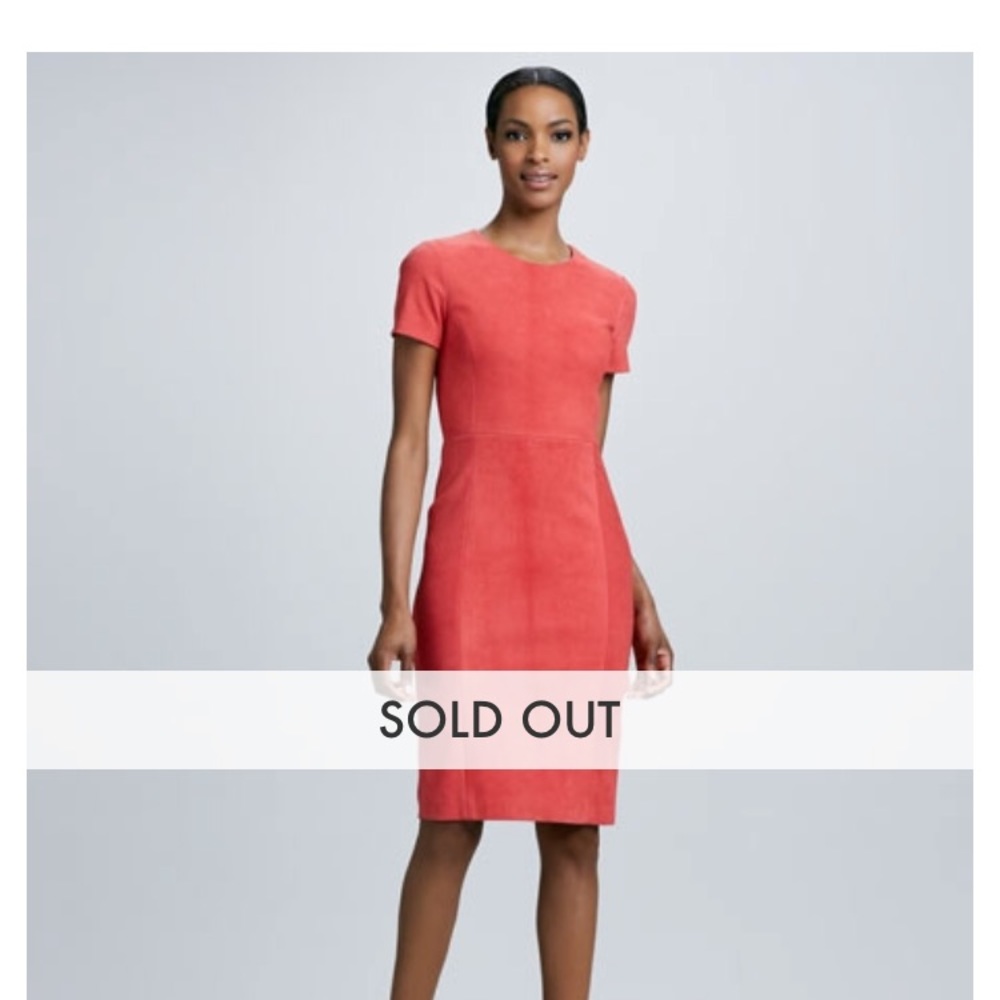 Elie Tahari Emily suede dress